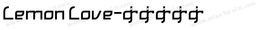 Lemon Love字体转换